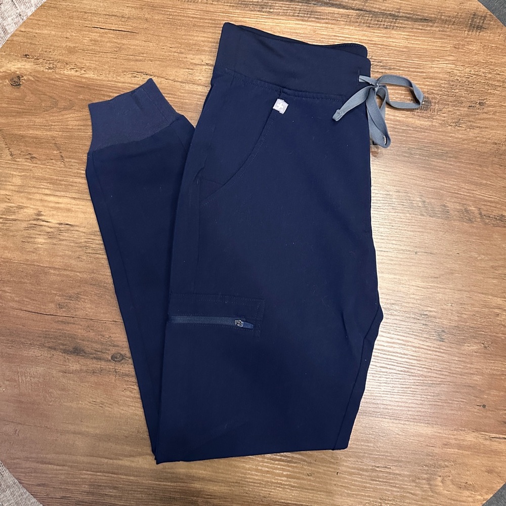 Figs Navy Blue Track Jogger Pants